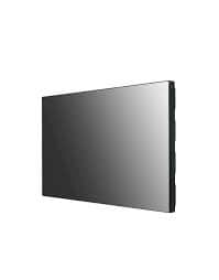 Close-up of the LG 49VL5G-M bezel edge, showing the minimal gap for seamless video wall installation.