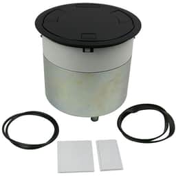 10-INCH UNWIRED RECESSED PT ASSY BLACK