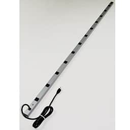 NARROW, 77IN GRAY W/12 5-15R RECEPT