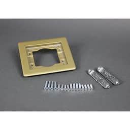 1-GANG CARPET & TILE FLANGE – BRASS
