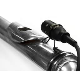 Mini-instrument mic w/shock absorbent clip designed for flute