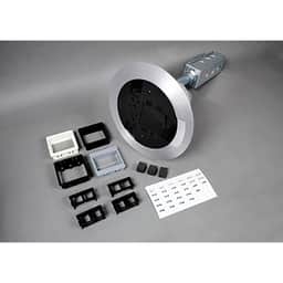 A/V FL POKE-THRU ASSY/20A/BK/TC