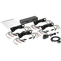 HDMI/USB KVM Switch 4-Port Audio Video Peripheral Sharing 1080p