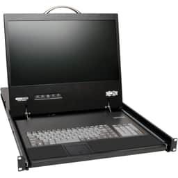 8-port 1+1 user CAT5 IP rack console KVM swith 19"LCD
