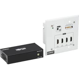 4-Port HDMI Cat6 Extender Switch, Wall Plate/Box, 4K 60 Hz, 230 ft. TAA