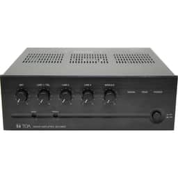 5-Input Mixer-amp, 240W @70V, Class D power, option module slot