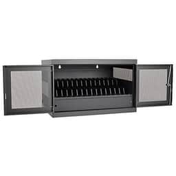 16-Device USB Charging Station Cabinet with Sync for iPad and Android Ta