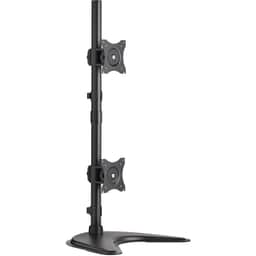 Dual Vertical Desk Mount Monitor Stand Swivel Tilt Rotate 15-27"