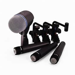 Drum Microphone Kit- 3 SM57 Mic 1 BETA 52A 3 A56D