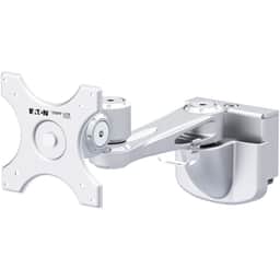 Single-Extension Monitor Mount for Slat Wall System, 13" to 32" Displays