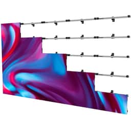 5x5 Universal wall mount for latching dvLED displays up to 610mm wide