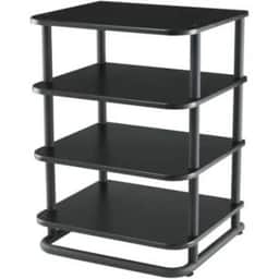 Euro Series 4-Shelf Audio Component Stand, 31" height, Black