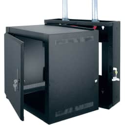 10SP/17D ECONO WALLRACK,BLACK,DOOR