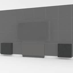 ADA-Compliant Wall Tiles - Charcoal Gray Felt Tiles