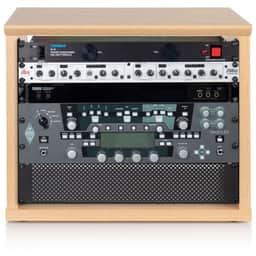 Elite Furniture Series 8U Desktop Studio Rack in Natural Maple Matte Fin