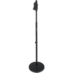 Frameworks Roundbase Mic Stand with Deluxe One-Handed Clutch and 10″