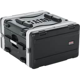 Gator Molded PE Rack Case; Front, Rear Rails; 6U; 19" Deep; Locking