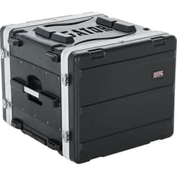 Gator Molded PE Rack Case; Front, Rear Rails; 8U; 19" Deep; Locking,