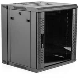 GATOR 12U, 21" Deep Sectional Wall Rack, Glass Door