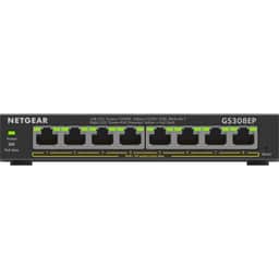 Netgear GS308EP-100NAS 8-Port Gigabit Ethernet Plus Switch With PoE+