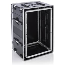 GATOR ATA Molded PE Shock Rack w/ Rubber Shock Suspension 16U