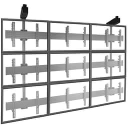 FUSION Micro-Adjustable Large Ceiling Mounted 3 x 3 Video Wall