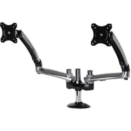 Dual Desktop Mount For up to 29" Monitors w/Grommet Base