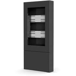 43" PORTRAIT FLOOR KIOSK, BLACK