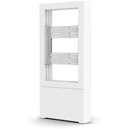 43" PORTRAIT FLOOR KIOSK, WHITE