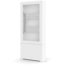 55" PORTRAIT FLOOR KIOSK, WHITE