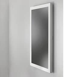 65" PORTRAIT ON-WALL KIOSK W/GLASS, WHT