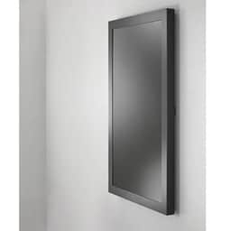 75" PORTRAIT ON-WALL KIOSK W/GLASS, BLK