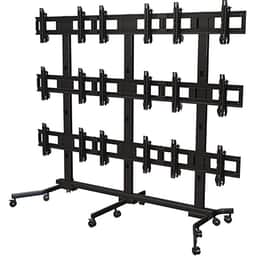 Video Wall Mobil Cart 3x3 800x 400 100Lbs Max Weight MPVWM3X84U