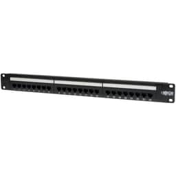 24-Port Cat5e Cat5 Rackmount Patch Panel 568B 110 Punch 1URM TAA