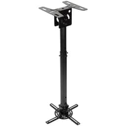 Low profile universal ceiling mount with extension poles (black color)