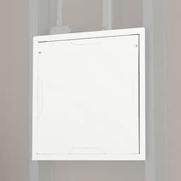Large In-Wall Storage Box with White Flange and Cover