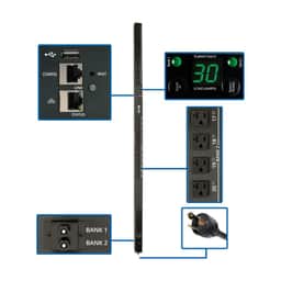 2.9kW Single-Phase Switched PDU - LX Interface, 120V Outlets - 10 FT