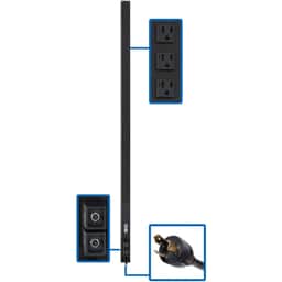 PDU Basic 24 5-15/20R L5-30P 2.9kW 120V 10ft Cord 63.75in 0U