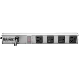 Power Strip 120V 2 5-15R; 2 5-20R 15ft Cord 12 Inch Length Metal