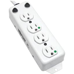 Tripp Lite Power Strip Medical 120V 4 Outlet UL1363A 15ft Cord Metal