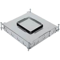 6-GANG STEEL RECESSED FLOOR BOX
