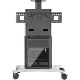 Mobile cart supports a single display up to 82".