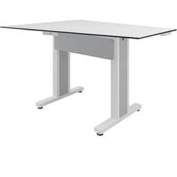 Forum 3 Person Angle Table, 38″ Counter Height, Light Finish