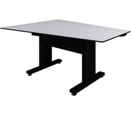 Forum 3 Person Angle Table, 30" Seated Height, Dark Finish