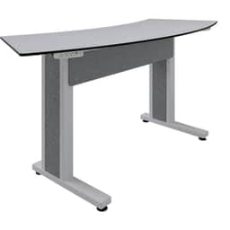 Forum 3 Person Arc Table, 38" Counter Height, Light Finish