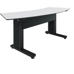 Forum 3 Person Arc Table, 30″ Seated Height, Dark Finish