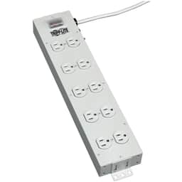 Power Strip 120V 5-15R 10 Outlet Metal 15ft Cord 5-15P