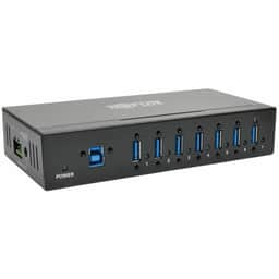 7-Port Industrial USB 3.0 SuperSpeed Hub 15KV ESD Immunity Metal