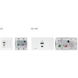 Kramer WP-789R/US-D(W) 2-Gang PoE HDBaseT Receiver