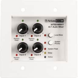 WTSD-MIX41K In/Out Analog Wall 4x1 Mixer Amp
